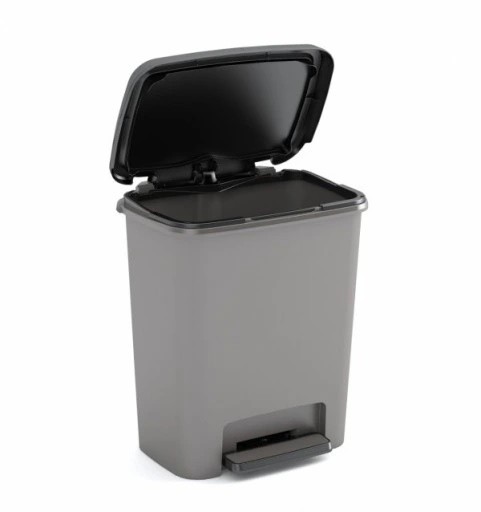 Odpadkový koš nášlapný Compatta šedá 25l | Úklidové a ochranné pomůcky - Vědra, kýble a odpadkové koše